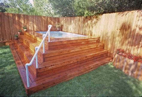 diy above ground pool deck ideas on a budget 11