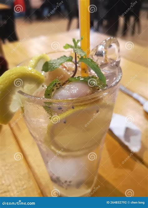 Lychee soda herbal drink stock photo. Image of drink - 264832792