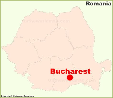 Bucharest location on the Romania Map - Ontheworldmap.com