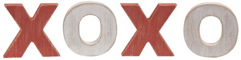 4/Set, XOXO Standing Letters