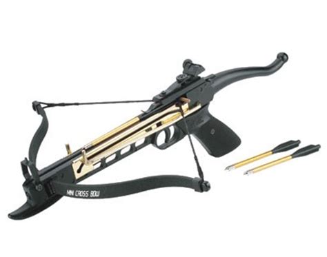 lb  cocking pistol crossbow aluminum alloy frame includes