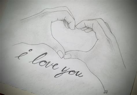 Heart hands/I love you/drawing/sketch | Love heart drawing, Sketches of ...