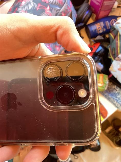 iphone 14 pro camera lens cracked - how easily fixable is this? : r/iphone