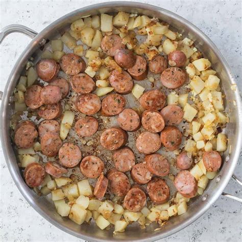 Chicken Sausage Skillet | Create Kids Club