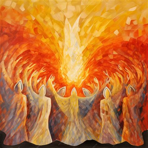 Premium AI Image | Pentecost a powerful image of the holy spirit