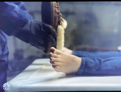 Claire Coffee's feet