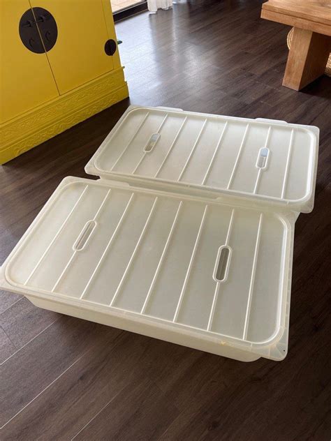 IKEA Underbed Storage w Wheels, Furniture & Home Living, Home ...