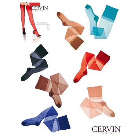 Bas nylon Séduction Couture CERVIN | Belle et Sensuelle | Bas collants