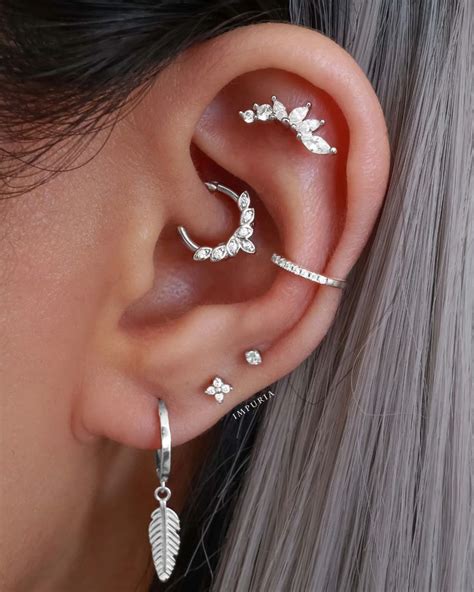 Cartilage Earring, Helix Stud, Conch Jewellery, Cartilage Piercing, Helix Jewelry, Conch ...