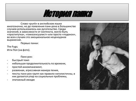 Панк-рок - презентация онлайн