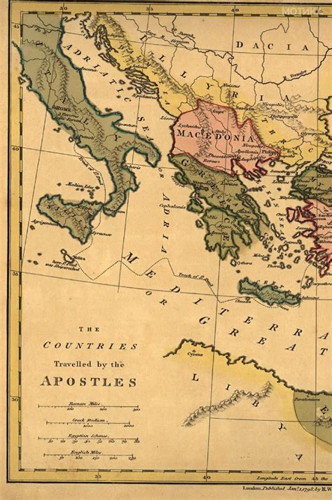 Картата на Македонија во Атласот на Роберт Вилкинсон од 1797 ...