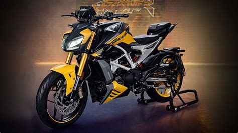 tvs unveils  apache rtr  naked streetfighter