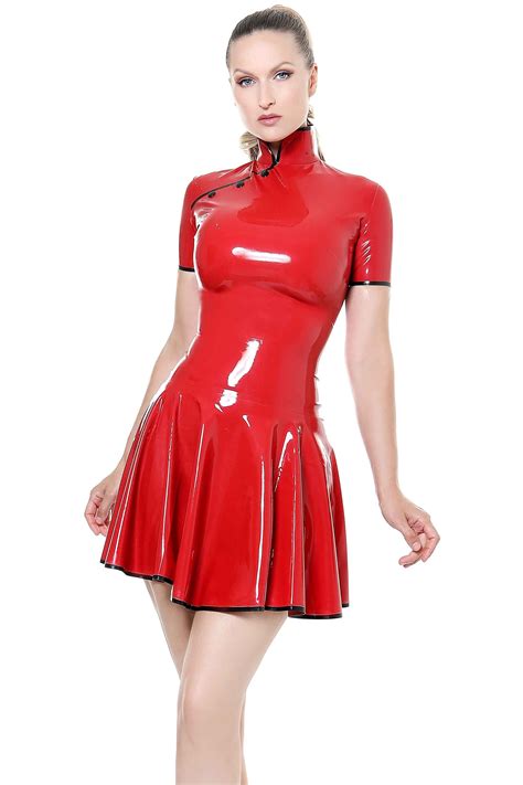 Lotus Petal Latex Flared Dress Standard Sizes & Bespoke. See 'add Your ... 