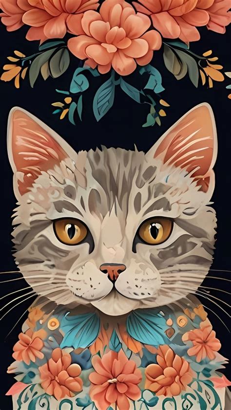 floral wallpaper iphone, Lovely flowers wallpaper, floral cat wallpaper ...