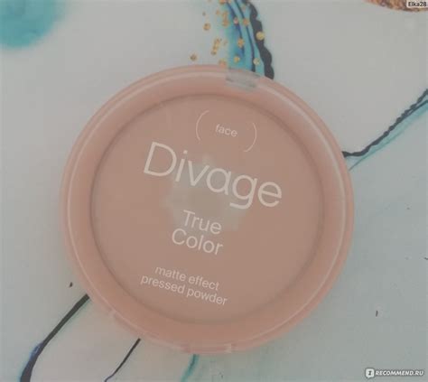 Пудра компактная DIVAGE True Color matte effect - «Пудра Divage True ...