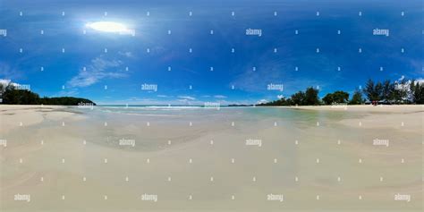 360° view of Seascape with tropical sandy beach. VR 360 - Alamy