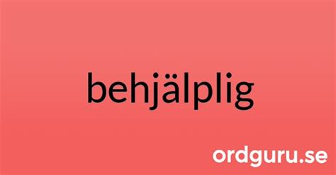 Synonymer till behjälplig - Ordguru
