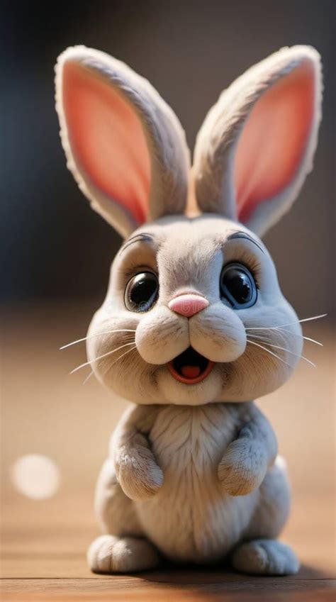 Photo of Stopmotion Cartoon Bunny Waking Up. Generative AI Stock ...