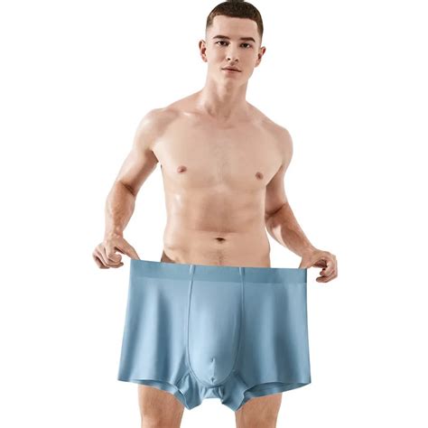 man sexy large space underwear erotic underpants short bulge pouch