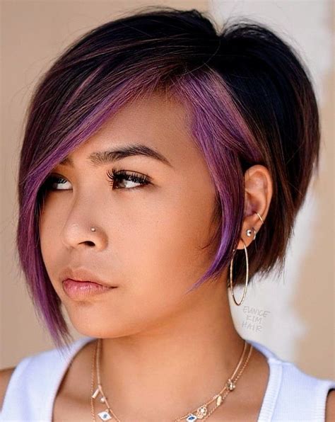 Pin on Hair color styles | Lavender hair, Short hair styles, Bob hair color