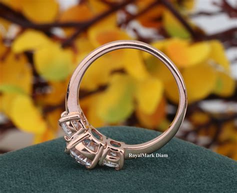 Zoe vintage halo ring 6 united states rose gold real 14k gold – Artofit