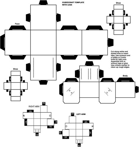 CUBEECRAFT TEMPLATE BLANK WITH LEGS by lovefistfury on DeviantArt