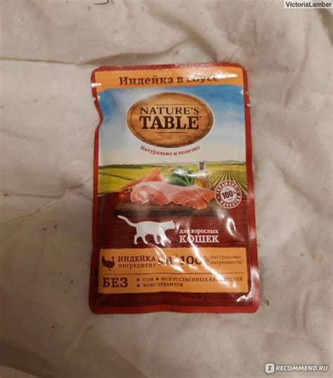 Корм для кошек Nature's Table Индейка в соусе - «Барсик доволен» | отзывы