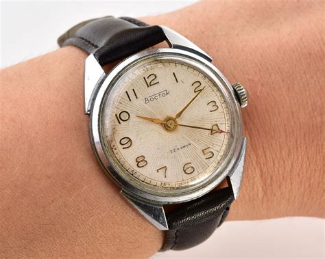 Original Soviet Wostok (Vostok) mechanical wrist watch, early domestic ...
