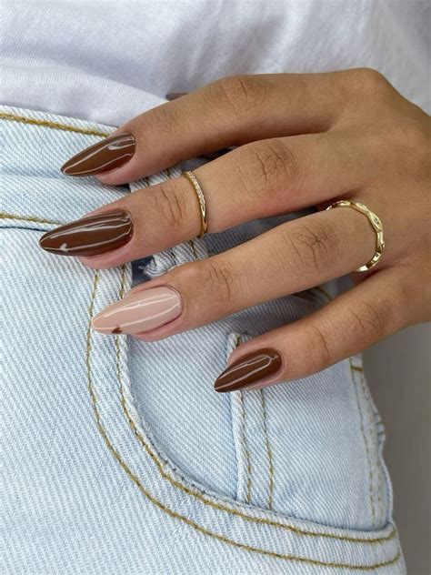 Decoracao De Unha Marrom - Unhas decoradas de marrom: 25 inspirações sofisticadas e elegantes para ...