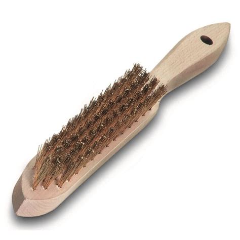 Brass Wire Brush 4 Row - Wire Brushes from www.Wire-Brush.co.uk
