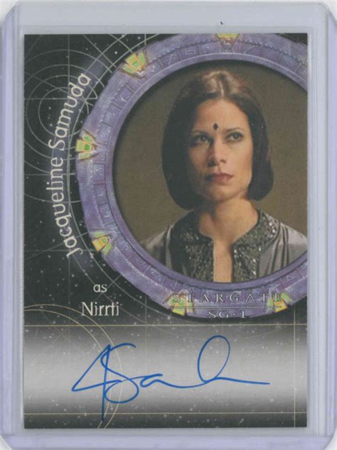 STARGATE SG-1 AUTOGRAPH SIGNED #A39 JACQUELINE SAMUDA / NIRRTI – Kings