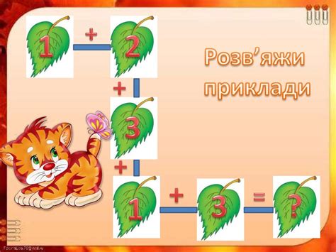Складання прикладів на додавання 1 клас