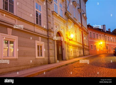 night street, Prague Stock Photo - Alamy