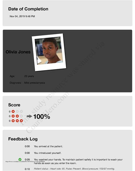 SOLUTION: 31 vsim review olivia jones - Studypool