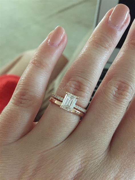 carat emerald cut solitaire engagement rings