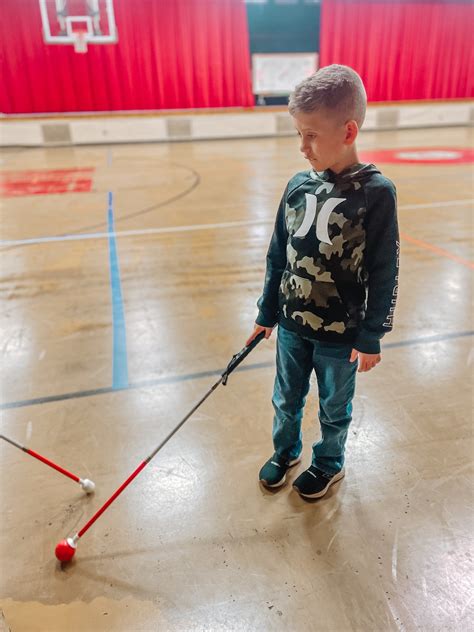 White Cane Training — Guiding Grayson