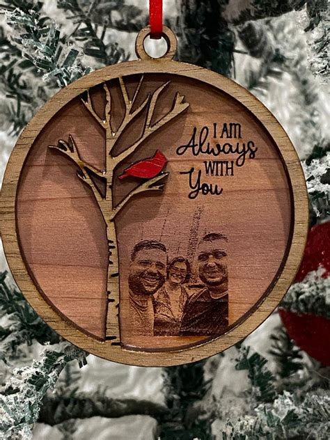 Round Memorial Photo Ornament – OwlMingoDesigns, LLC