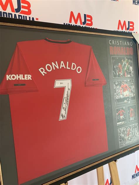 Cristiano Ronaldo Personally Hand Signed Framed Manchester United ...