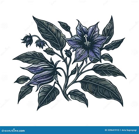 Deadly Flower Cartoon Vector | CartoonDealer.com #53121197