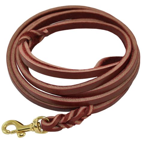 Dog Training Leather Leash | 6' Dog Lead - J&J Dog Supplies