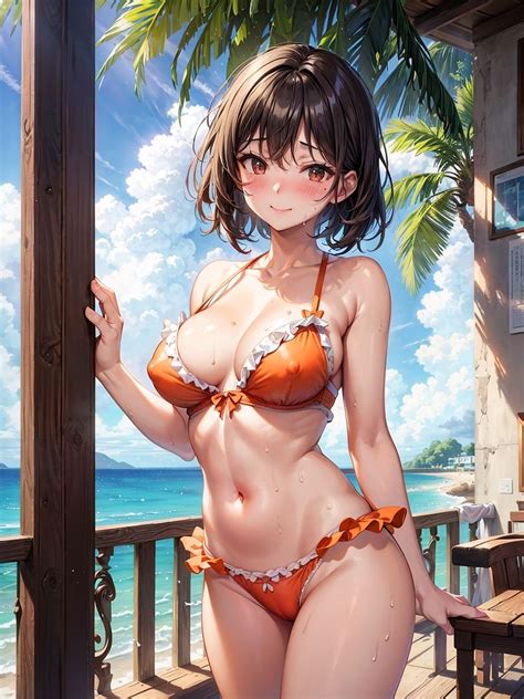 [AI画像][妄想サチュレーション]プライベートビーチでお母さんと二人きりのCG集 : AI美少女・グラビア専門 - AIタラレバワールド