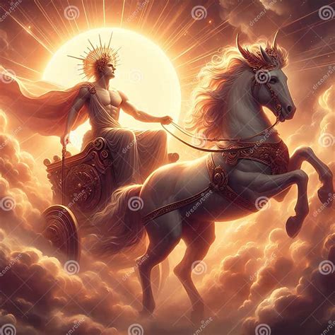 Greek mythology Helios stock illustration. Illustration of cloud ...