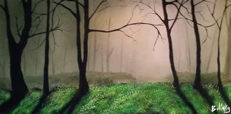 Creepy Forest Painting by Gary Bolinky - Fine Art America