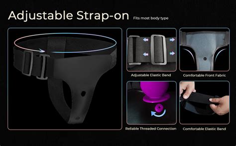 Strap On Dildo Adult Sex Toys, Wearable Strapon Harness with 2