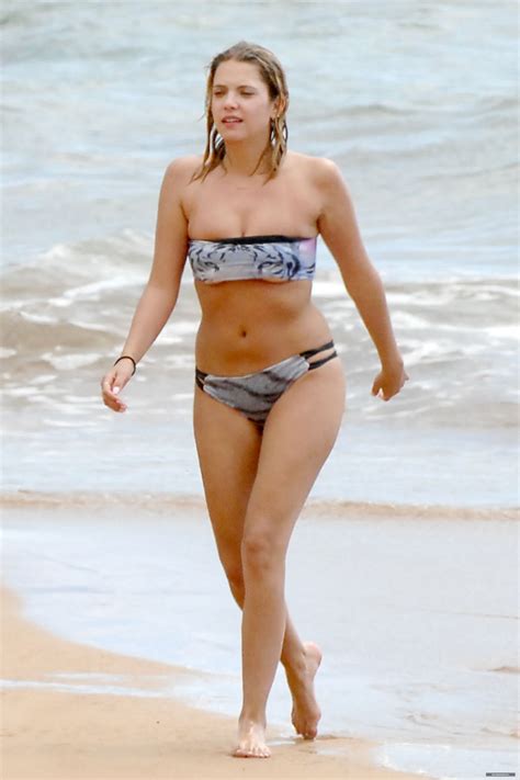ASHLEY BENSON in Bikini at a Beach in Hawaii – HawtCelebs