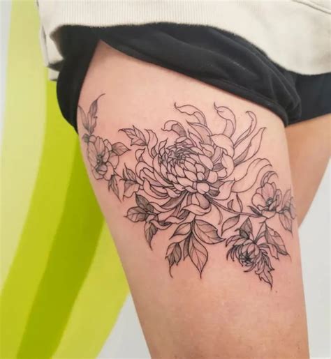 61 Colorful And Versatile November Birth Flower Tattoo Ideas