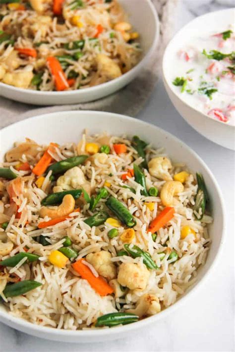 Veg Pulao | Vegetable Pulav - Stove top and Instant Pot Recipe ...