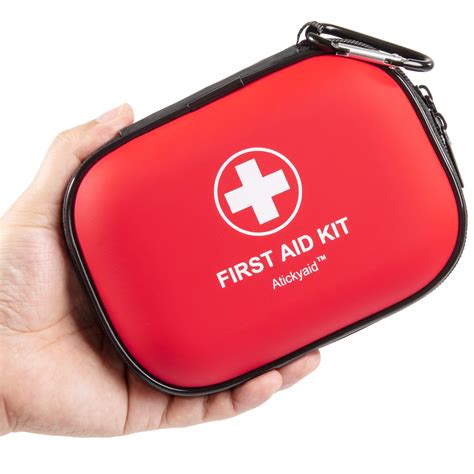 Amazon.com: Mini First Aid Kit - 120 Piece Small Waterproof Hard Shell ...