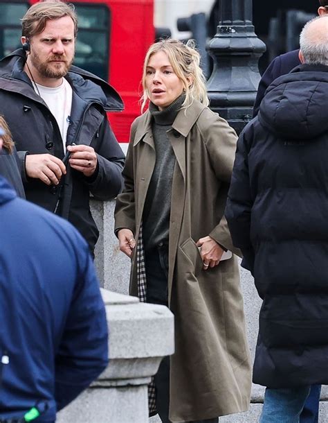 Sienna Miller, John Krasinski, and Max Beesley Filming Jack Ryan - 04.