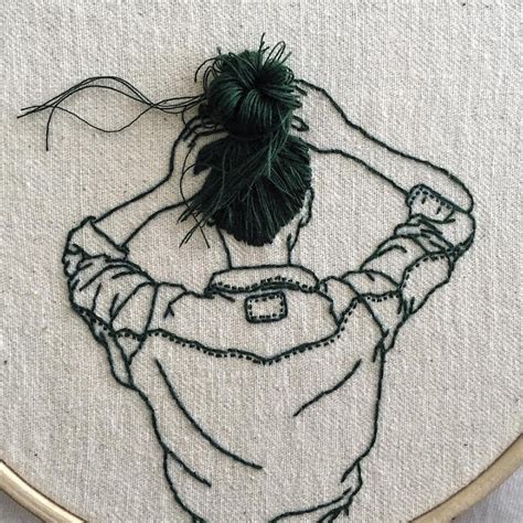 Hair Embroidery Art by Sheena Liam Conveys Her Creative Use of Thread